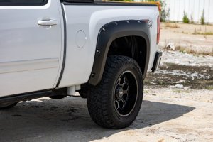 Chevrolet Silverado 1500 Fender Flares - Rough Country - Pocket - Summit White - '07-'13